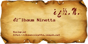 Ölbaum Ninetta névjegykártya